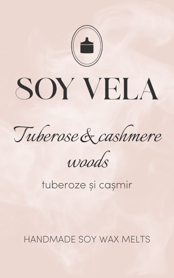 Ceară parfumată Tuberose & cashmere woods SOY VELA