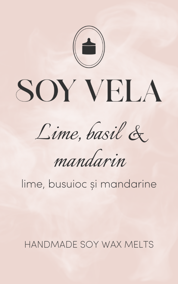 Ceară parfumată Lime basil & mandarin SOY VELA