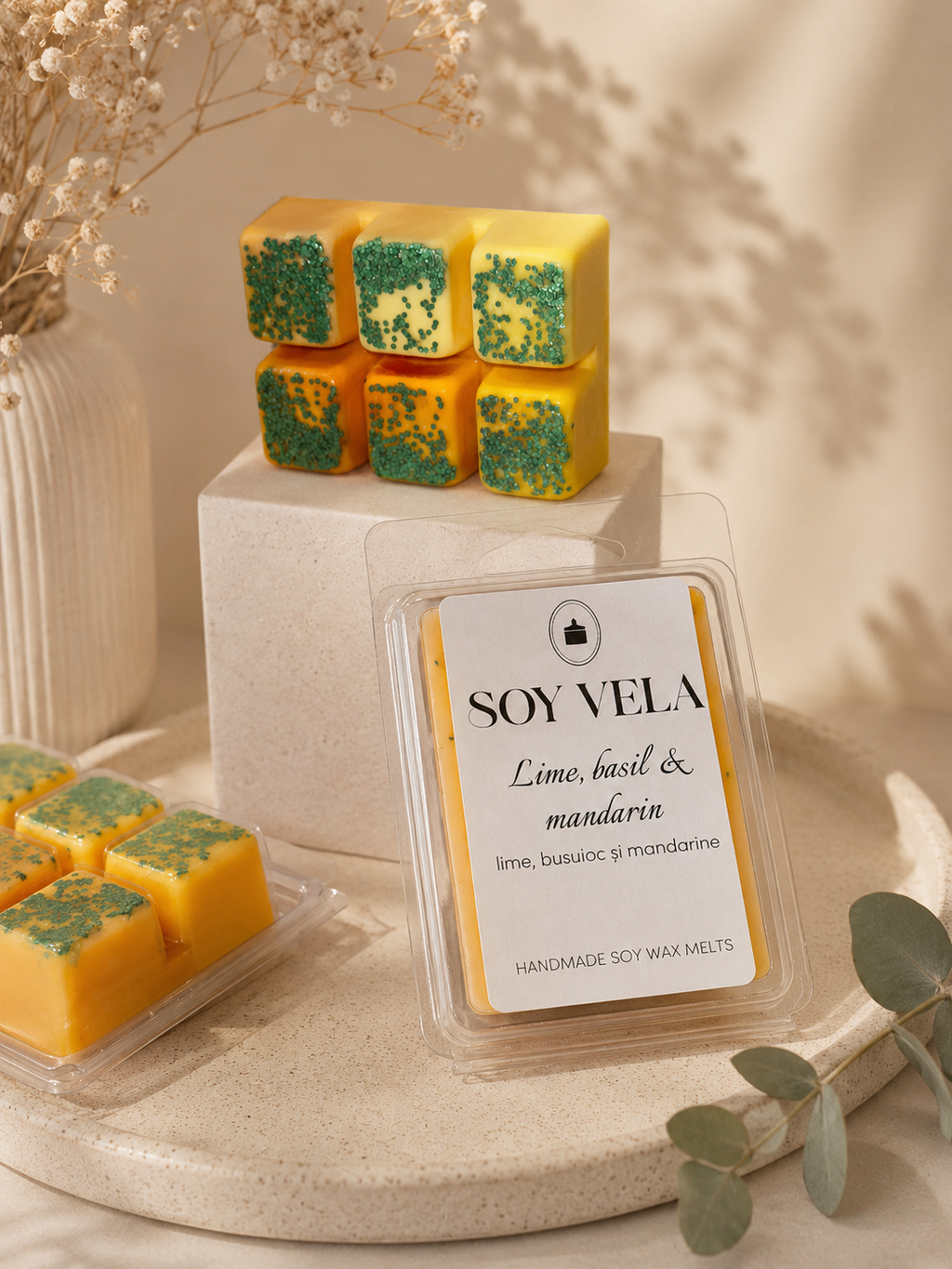 Ceară parfumată Lime basil & mandarin SOY VELA