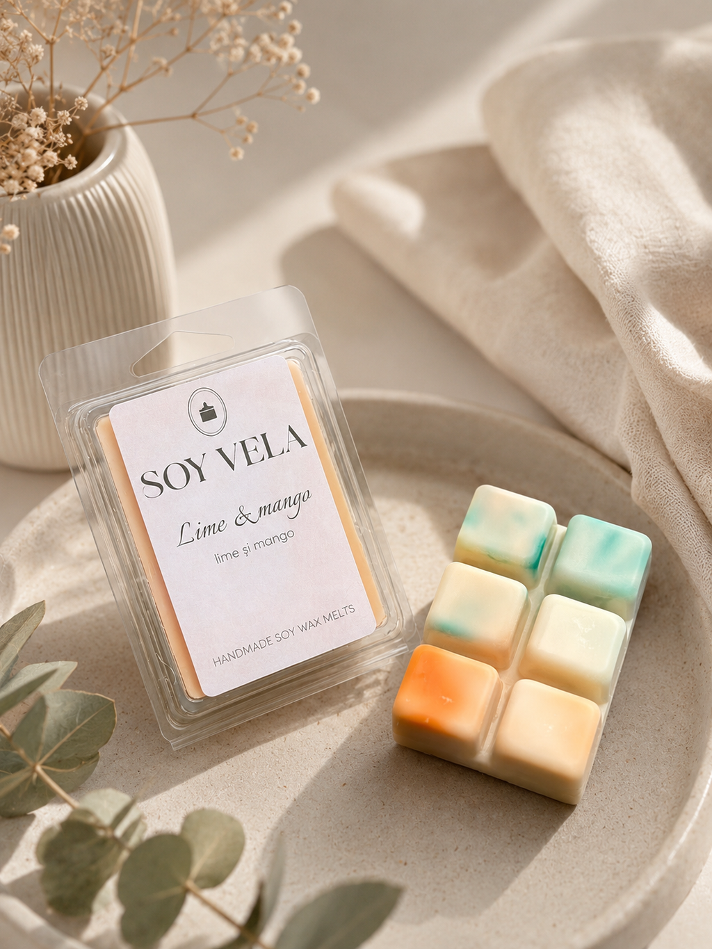 Ceară parfumată Lime & mango SOY VELA